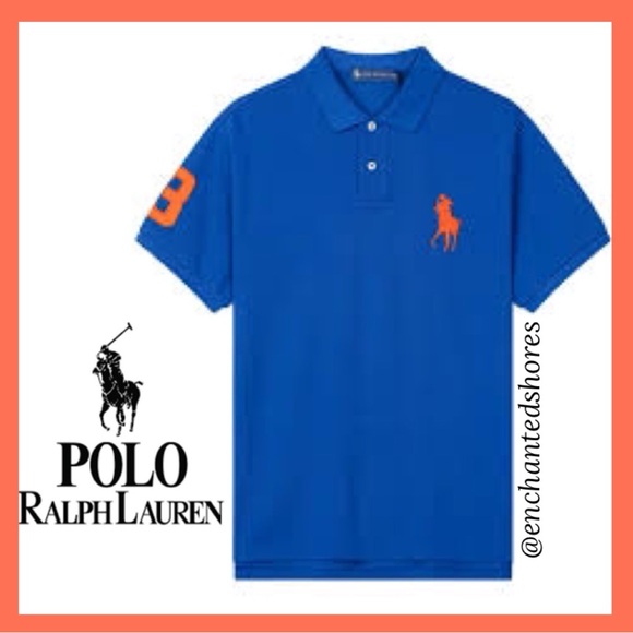 Polo Ralph Lauren Vintage Short Sleeve Shirt Embroidered Big Pony Blue Size XL - Picture 14 of 16